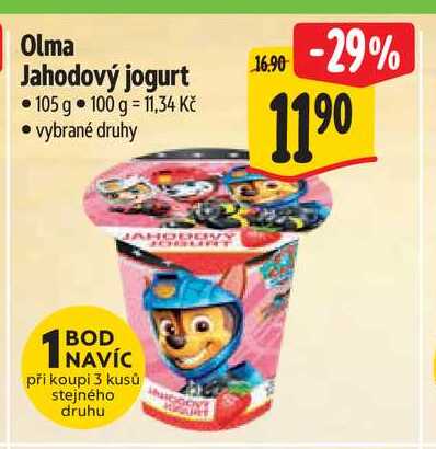 Olma Jahodový jogurt 105 g  