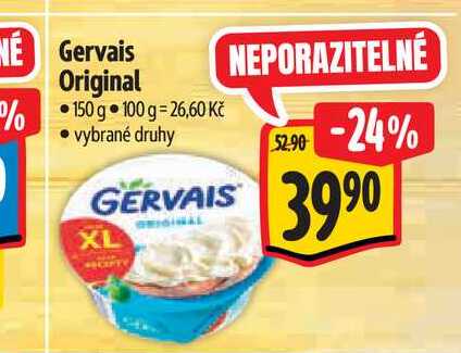  Gervais Original % 150 g 