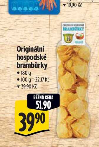  Originální hospodské brambůrky  180 g  