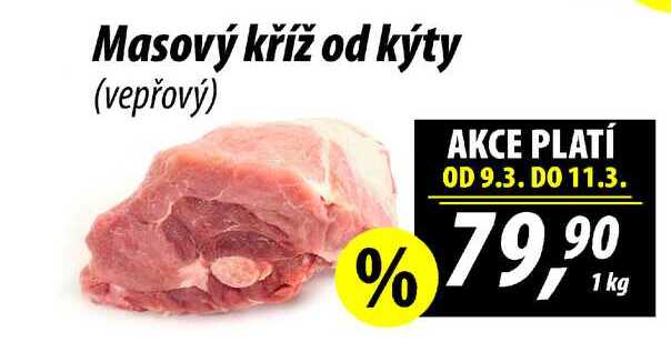 Masový kříž od kýty (vepřový), 1 kg
