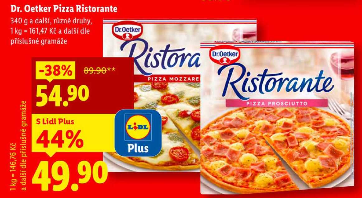 Dr. Oetker Pizza Ristorante, 340 g a další