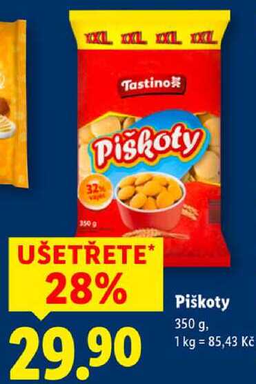 Piškoty, 350 g