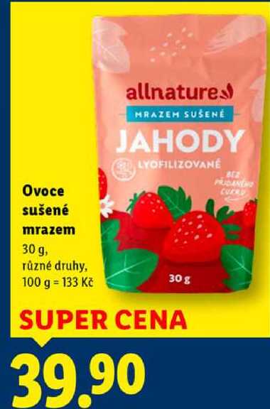 Ovoce sušené mrazem, 30 g