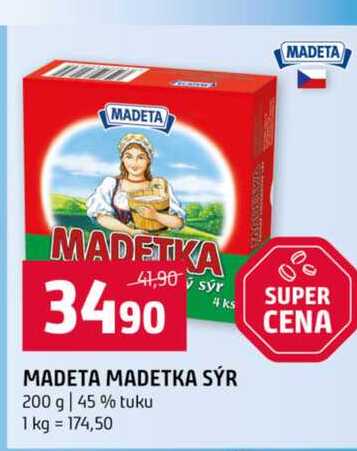MADETA MADETKA SÝR 200 g 45% tuku