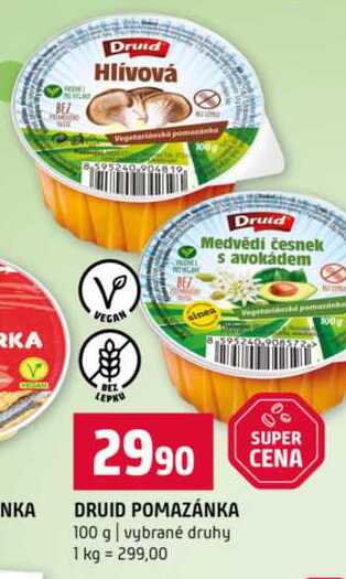 DRUID POMAZÁNKA 100 g vybrané druhy  