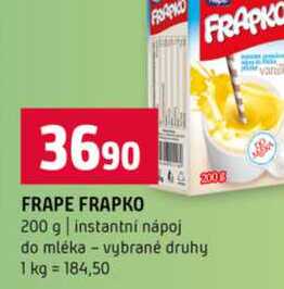 FRAPE FRAPKO 200 g instantní nápoj do mléka vybrané druhy  