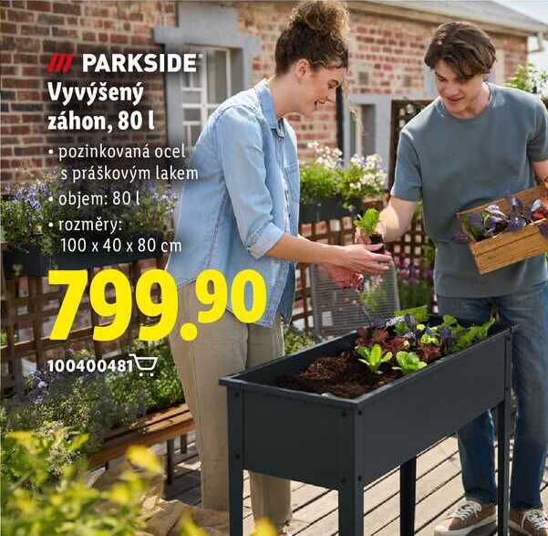 PARKSIDE Vyvýšený záhon, 80 l