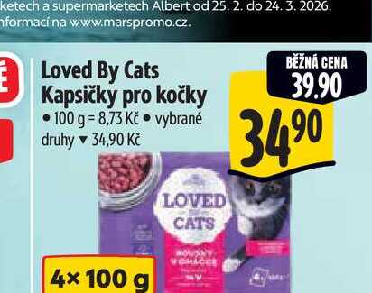  Loved By Cats Kapsičky pro kočky  100 g  