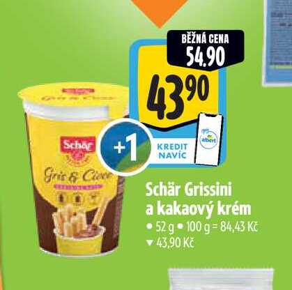  Schär Grissini a kakaový krém 52 g 