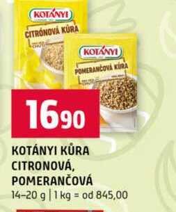 KOTÁNYI KŮRA CITRONOVÁ, POMERANČOVÁ 14-20 g 