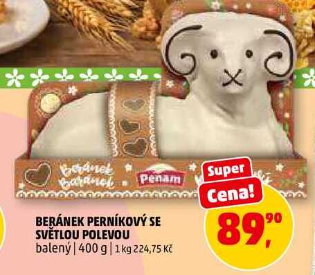 BERÁNEK PERNÍKOVÝ SE SVĚTLOU POLEVOU, 400 g