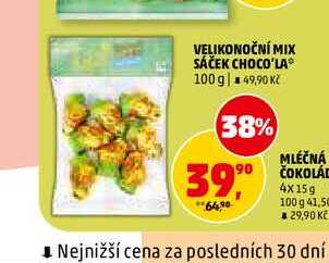 VELIKONOČNÍ MIX SÁČEK CHOCO'LA, 100 g