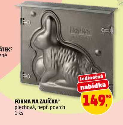 FORMA NA ZAJÍČKA, 1 ks 