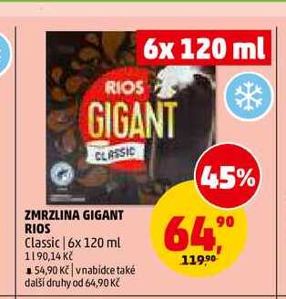ZMRZLINA GIGANT RIOS Classic, 6x 120 ml