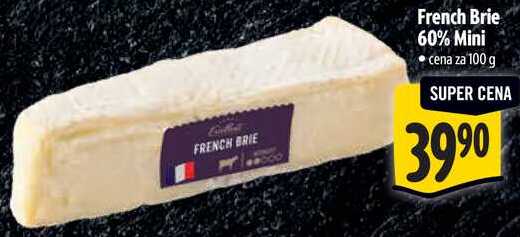 French Brie 60% Mini, cena za 100 g 