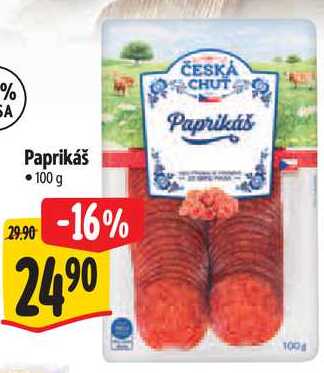 Paprikáš, 100 g