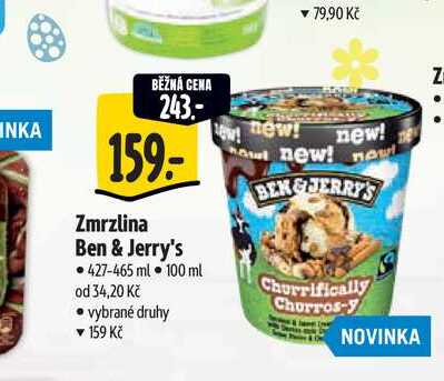  Zmrzlina Ben & Jerry's  427-465 ml 