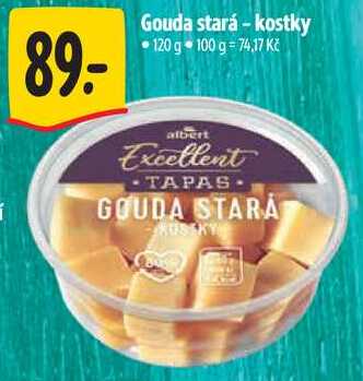Gouda stará - kostky, 120 g 