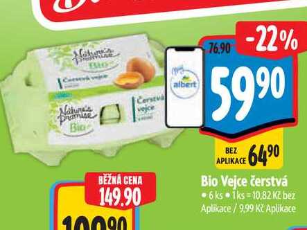   Bio Vejce čerstvá 6ks 