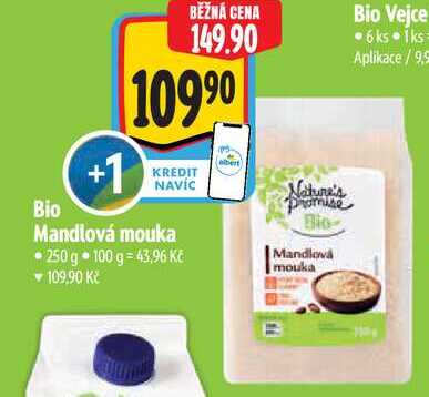   Bio Mandlová mouka 250 g 