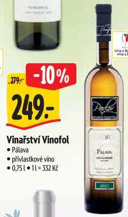 Vinařství Vinofol, 0,75 l