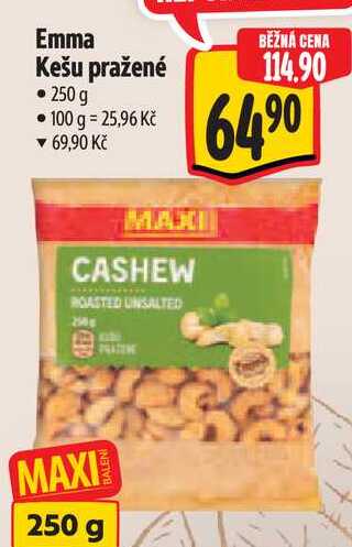 Emma Kešu pražené, 250 g 