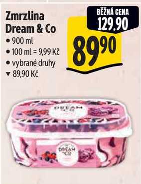 Zmrzlina Dream & Co, 900 ml 