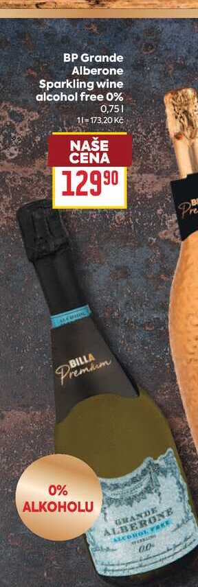 BP Grande Alberone Sparkling wine alcohol free 0% 0,75l