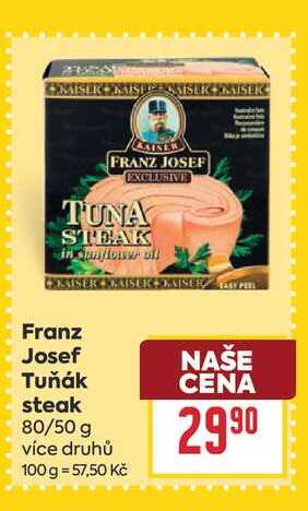 Franz Josef Tuňák steak 80/50 g 