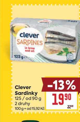 Clever Sardinky 125/ od 90 g 