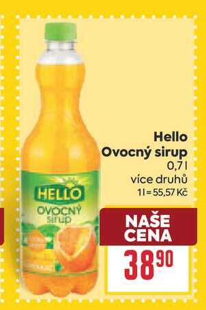 Hello Ovocný sirup 0,7l