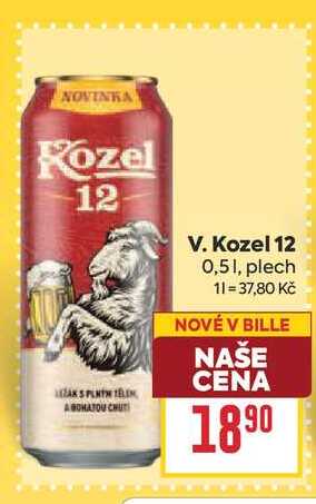 V. Kozel 12 0,51, plech 