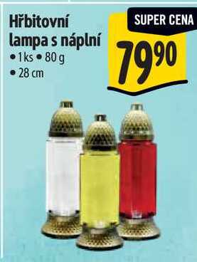 Hřbitovní lampa s náplní 