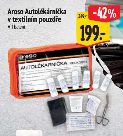 Aroso Autolékárnička v textilním pouzdře