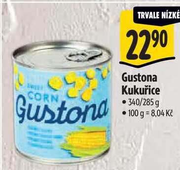 Gustona Kukuřice, 340/285 g 
