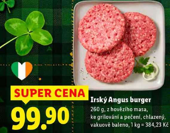 Irský Angus burger, 260 g