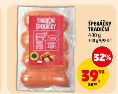 ŠPEKÁČKY TRADIČNÍ, 400 g