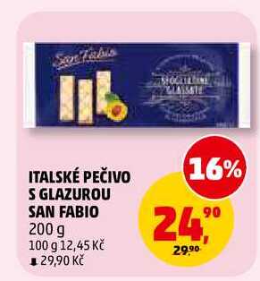 ITALSKÉ PEČIVO S GLAZUROU SAN FABIO, 200 g