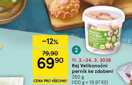 Rej Velikonoční perník ke zdobení, 350 g  