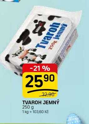 TVAROH JEMNÝ 250 g 