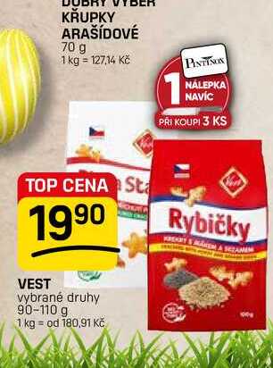 VEST vybrané druhy 90-110 g 