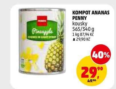 KOMPOT ANANAS PENNY, 565 g