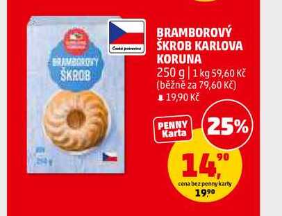 BRAMBOROVÝ ŠKROB KARLOVA KORUNA, 250 g