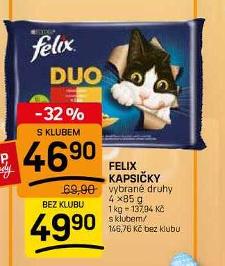 FELIX KAPSIČKY vybrané druhy 4 x85 g 
