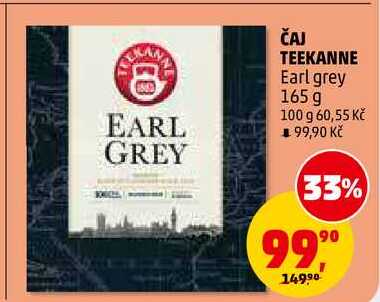 ČAJ TEEKANNE Earl grey, 165 g 