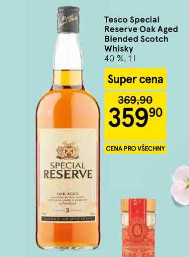 Tesco Special Reserve Oak Aged Blended Scotch Whisky 40%, 1 l