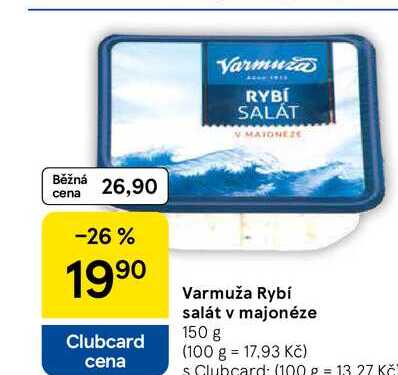 Varmuža Rybí salát v majonéze, 150 g 