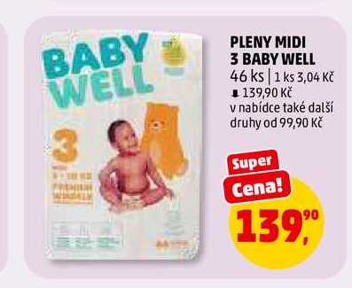 PLENY MIDI 3 BABY WELL, 46 ks 