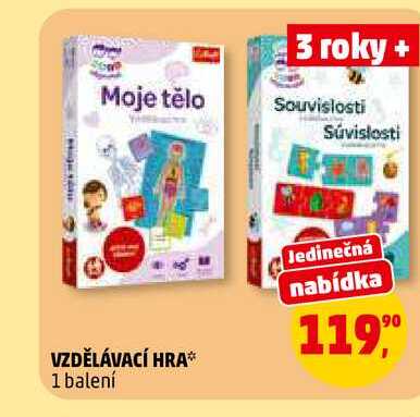 VZDĚLÁVACÍ HRA, 1 balení 