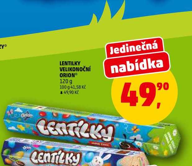 LENTILKY VELIKONOČNÍ ORION, 120 g